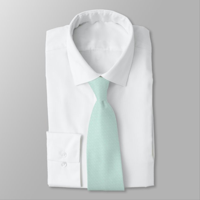Gravata LEAF – Mint Green Elegant Wedding Tie (Amarrado)