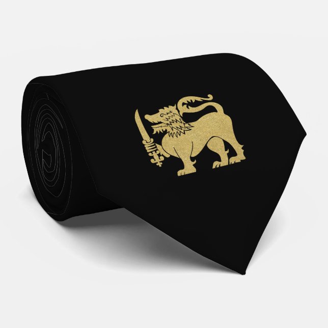 Gravata Leão de Sinalizador do Sri Lanka (Rolled)