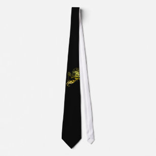 Gravata Leão Dourado heráldico - a roupa de MyBlazon par