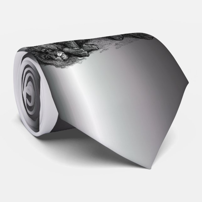 Gravata Leão no modo vetorial (Rolled)