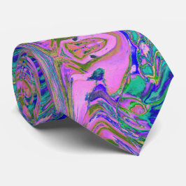 Gravata Legal Abstrato de Chartreuse e Retrô de Groovê Ros