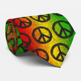 Gravata Legal Grunge Reggae Rasta - Símbolo de Paz Colar