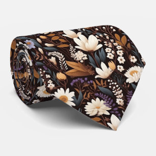 Gravata Legal padrão das flores Boho