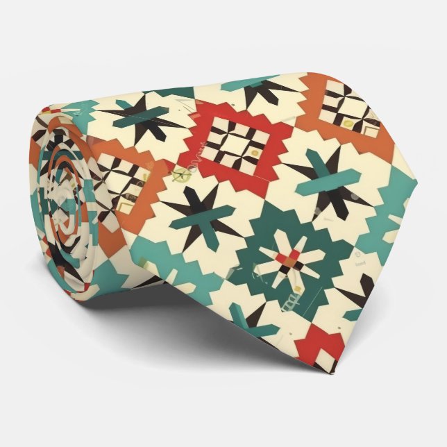 Gravata Legal padrão de ladrilho do Aztec Ocidental (Rolled)