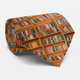 Gravata Leitura do worm da biblioteca de livros da estante