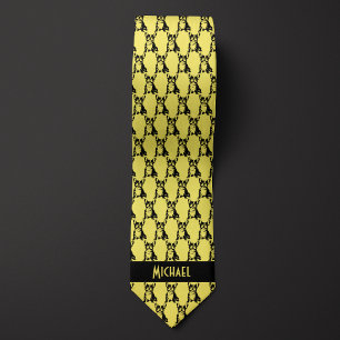 Gravata Lemon Yellow Buldog