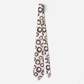 Gravata Leopard Print and Donut Pattern Tie