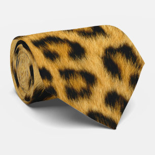 Gravata Leopard Skin Hair Impressão
