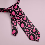 Gravata Leopardo Rosa<br><div class="desc">gravata personalizada de impressão leopardo</div>
