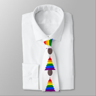 Gravata Lésbicas Árvore de Natal Rainbow e Presentes