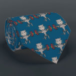 Gravata Levantamento de Peso de Rato de Gym<br><div class="desc">Gym Rat design mostra um grande puxador de força de um rato levantando um bar com pesos pesados. Para ratos-ginástica e entusiastas do levantamento de pesos.</div>