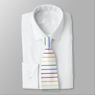 Gravata LGBTQIA Orgulho gay 6 Stripe Tic