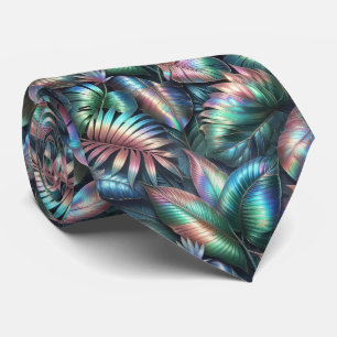 Gravata Life of the Party   Folhas Tropicais Opal
