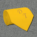 Gravata  Light  honey  amber   - your monograms<br><div class="desc">A solid color necktie in a bright, warm, golden yellow known as Light Honey Amber (#FFC30B ) . This refined shade radiates warmth and quiet confidence, making it a stylish choice for special occasions, celebrations, or elegant daytime events. Pairs beautifully with a crisp white shirt for a classic look, or...</div>