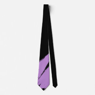 Gravata Lilac Brush Modern Black Background