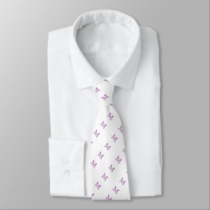 Gravata Lilac Monograma Personalizada