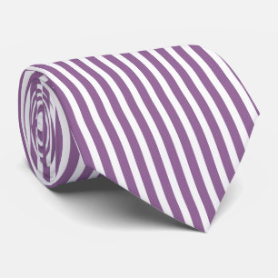 Gravata lilac & white stripes - Schlips