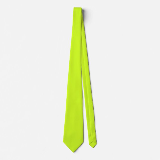 Gravata Limão amarelo (cor sólida) (Frente)