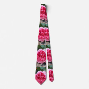 Gravata Linda Rosa Rosa Rosa Floral Mens Botânicas Tie