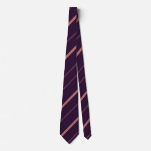 Gravata Linhas de Diagonal Na moda Roxo Escuro