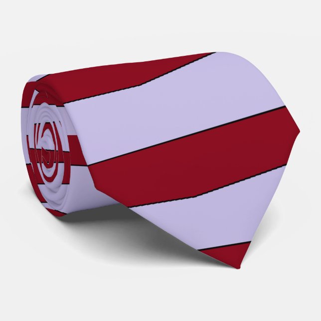 Gravata Listrada Masculina (Rolled)