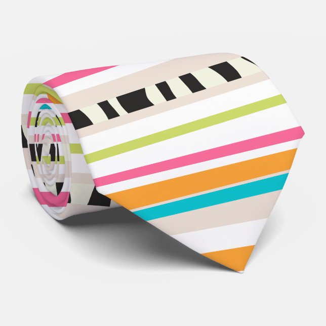 Gravata Listras ajustáveis PixDezines (Rolled)