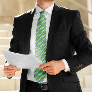 Gravata Listras clássicas do verde e do marinho