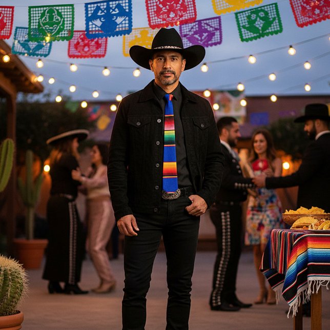 Gravata listras coloridas de serape (Criador carregado)