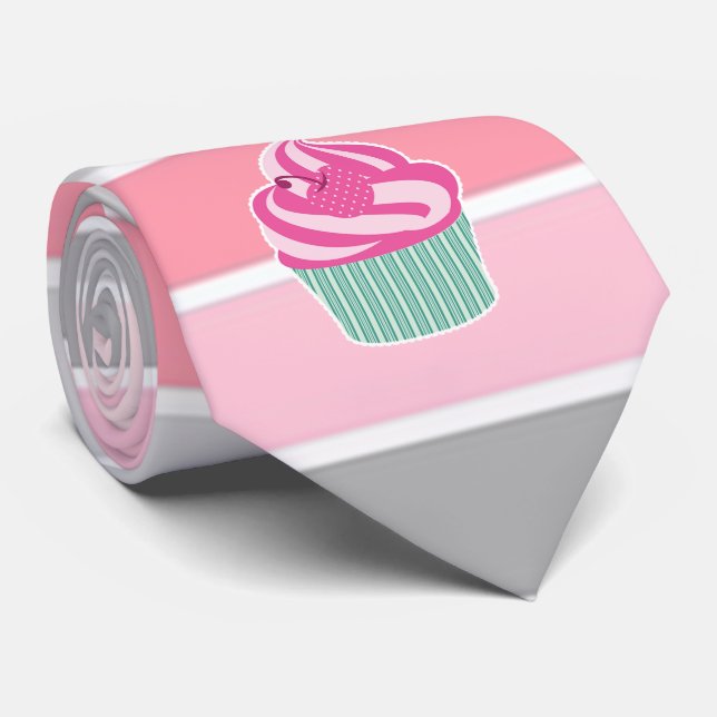 Gravata Listras da Moda, Cupcake (Rolled)