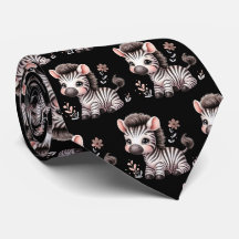 Listras Pretas e Brancas Zebras Kawaii Modernas Fo
