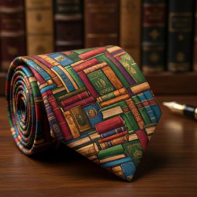 Gravata Livros nas Prateleiras (Criador carregado)