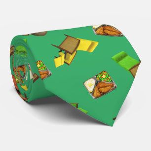 Gravata Lizard MCM Lounger em verde