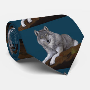 Gravata Lobo Cinza