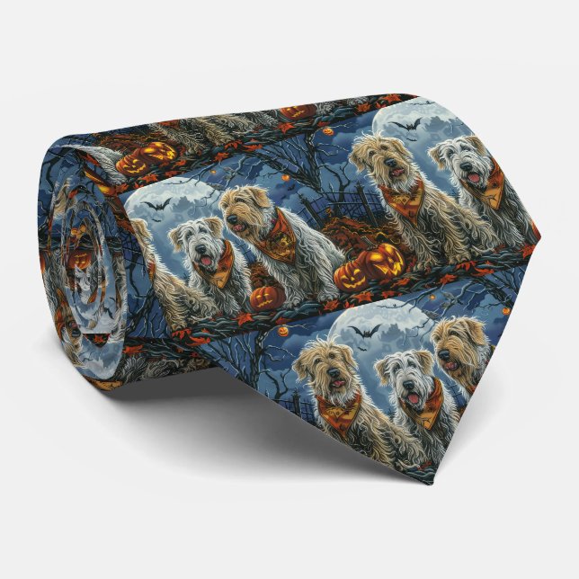 Gravata Lobo Hound Halloween Assustador (Rolled)