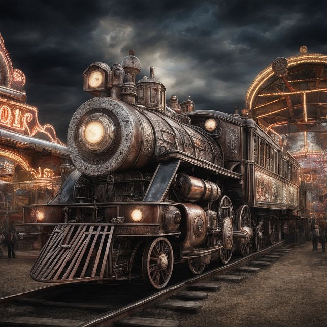 Gravata Locomotiva a Vapor de Trem (Criador carregado)