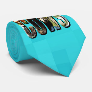 Gravata Logotipo De Vacas Azuis Aqua Com Vacas,