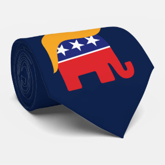 Gravata Logotipo do elefante do GOP do cabelo de Donald