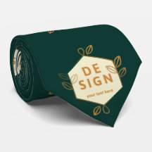 Logotipo hexagonal de creme decorativo em um verde
