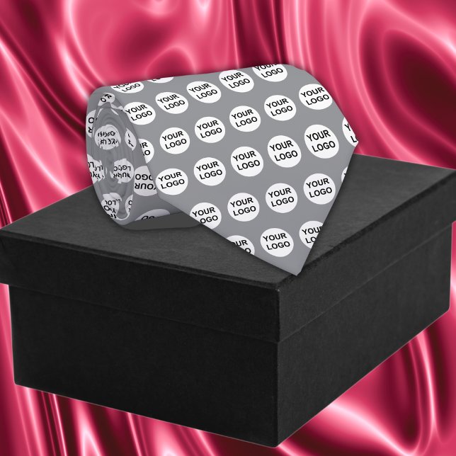 Gravata Logotipo personalizado (Custom Logo Neck Tie in graycolor)