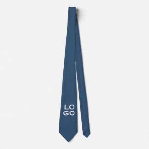 Gravata Logotipo Personalizado de Empresa ou Negócio em Az