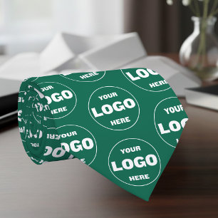 Gravata Logotipo Personalizado Esmeralda Verde - Marca Pro