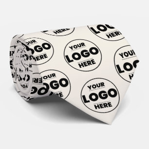 Gravata Logotipo Personalizado Marfim Creme - Marca Profis