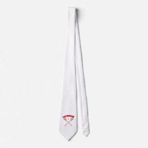 Gravata Logotipo vermelho do Lacrosse