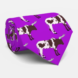 Gravata Longhorn Steer Team Mascot Necktie de Futebol