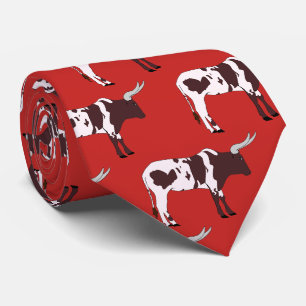 Gravata Longhorn Steer Team Mascot Necktie de Futebol