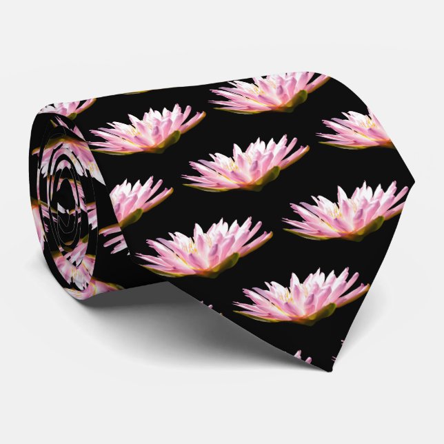 Gravata Lotus Waterlily Rosa (Rolled)