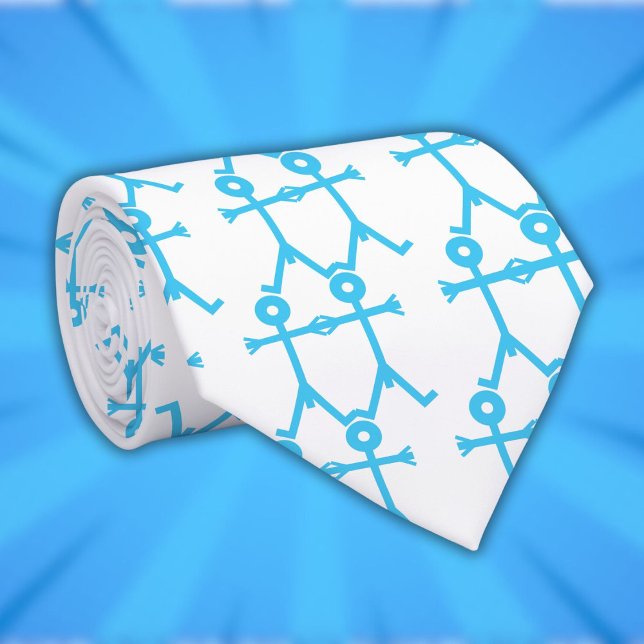 Gravata Love Men Icon Art Blue (Modern Blue Love Men Icon 2006 Pattern Neck Tie)