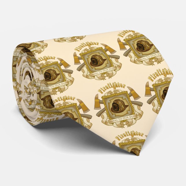 Gravata Loyal Shield Bombeiro (Rolled)