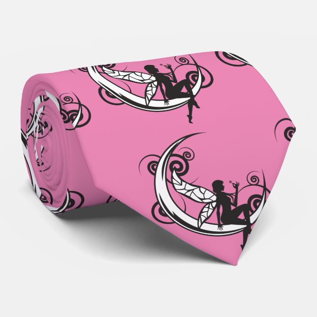 Gravata Lua Fada Silhueta Thunder_Cove (Rolled)