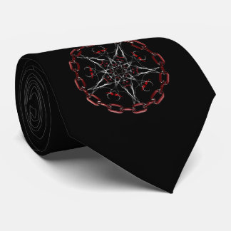 Gravata Lúcifers Star Gótica Arte Fractal